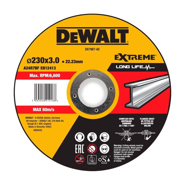 DEWALT Trennscheibe 230x3x22,23 mm Metall